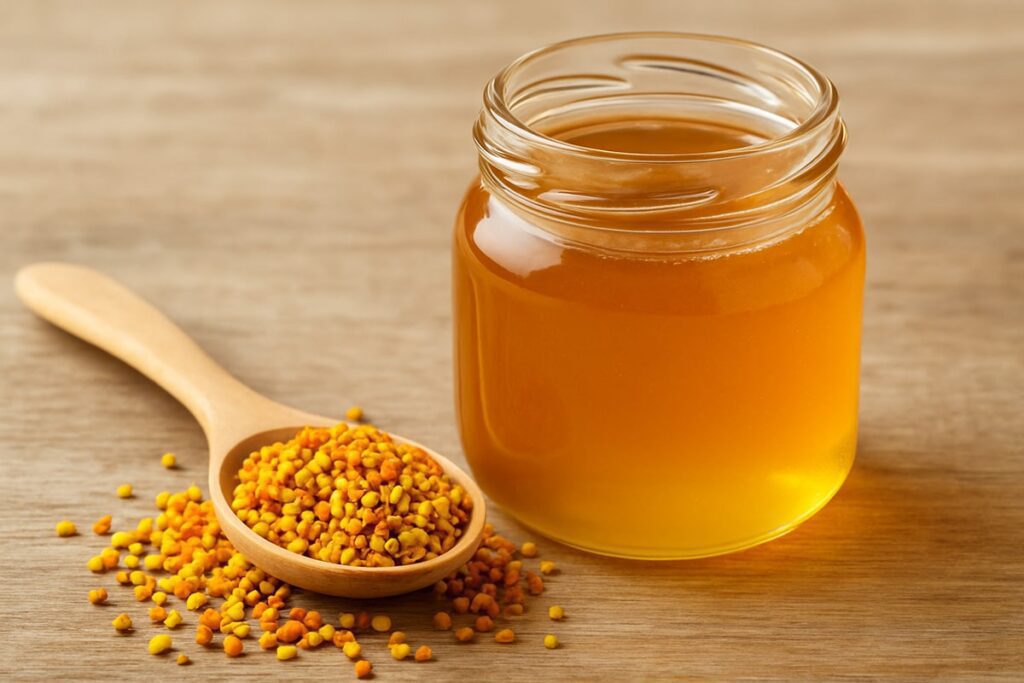 عسل و گرده گل