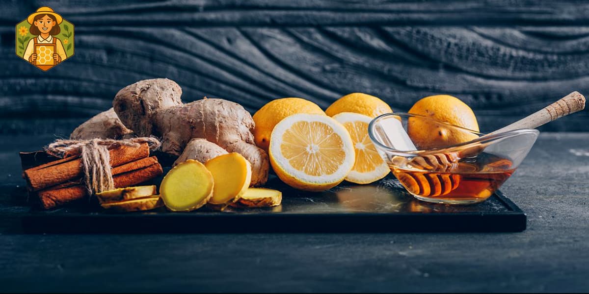 زنجبیل و عسل و دارچین