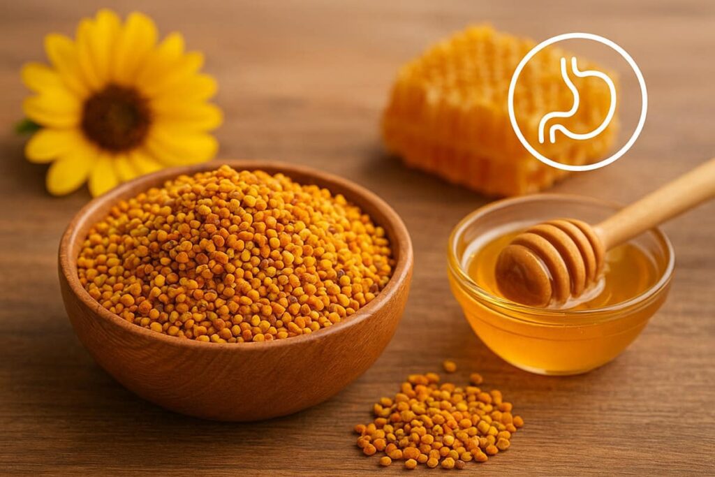 خواص گرده گل برای معده