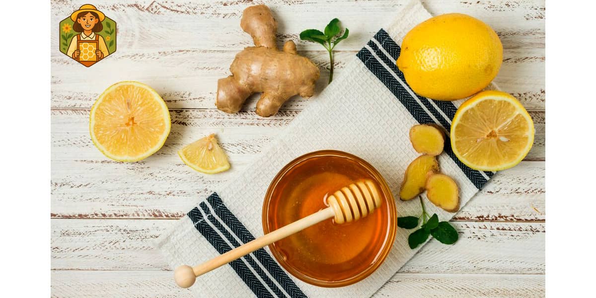 ترکیب زردچوبه و عسل و آبلیمو