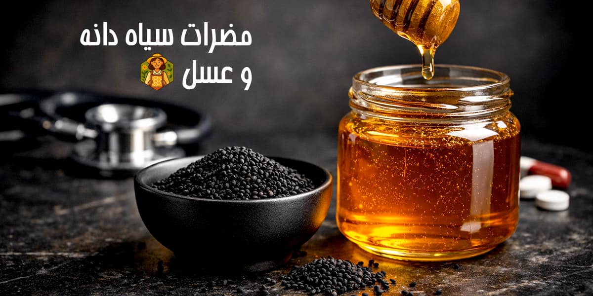 مضرات عسل و سیاه دانه (دوسین) چیست؟ 3 عوارض سیاه دانه با عسل